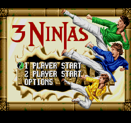 3 Ninjas Kick Back / Hook back cover for Sega CD